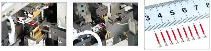 全自动单头打端沾锡机样线加工